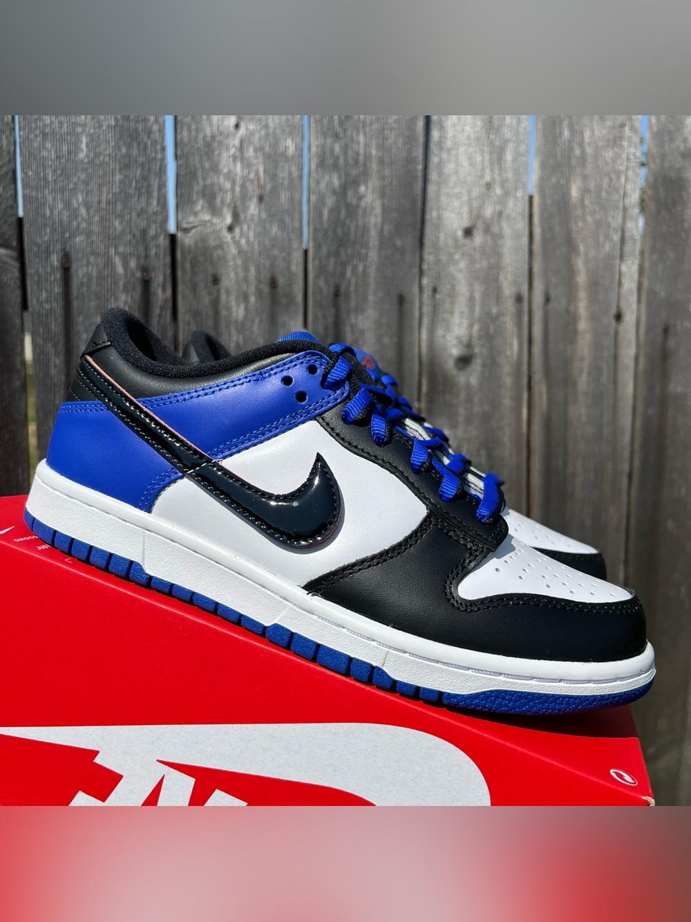 Nike dunk low racer blue size 6.y